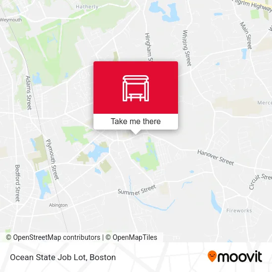 Ocean State Job Lot map