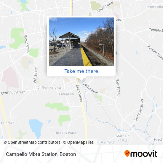 Mapa de Campello Mbta Station