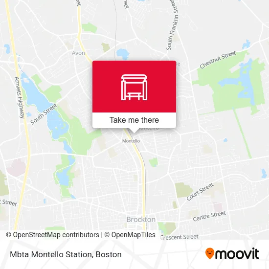 Mapa de Mbta Montello Station