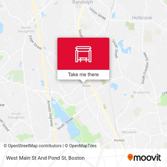 West Main St And Pond St map