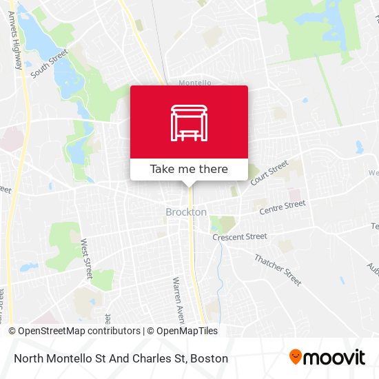 North Montello St And Charles St map