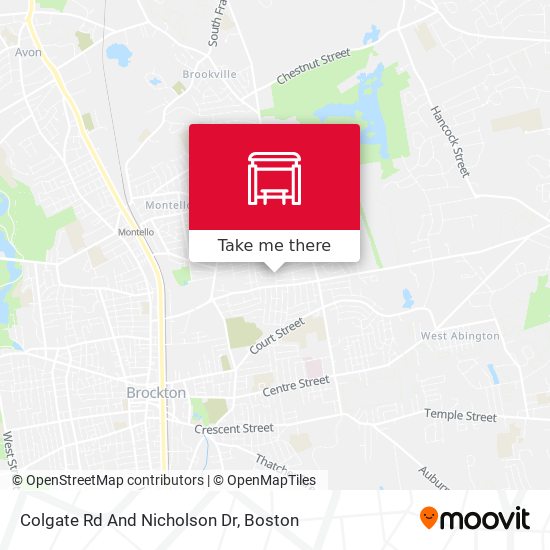 Colgate Rd And Nicholson Dr map