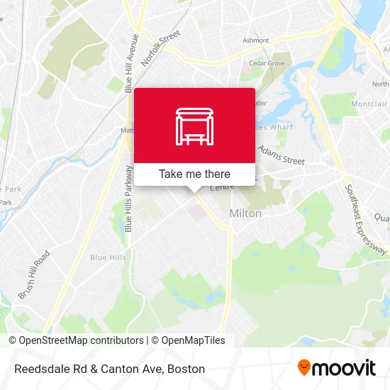 Reedsdale Rd & Canton Ave map