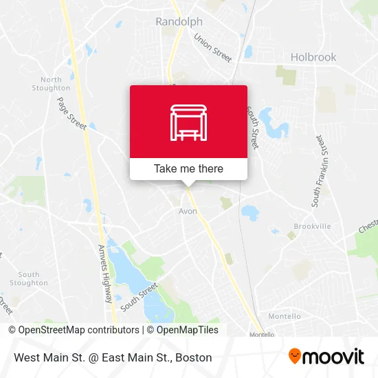 West Main St. @ East Main St. map