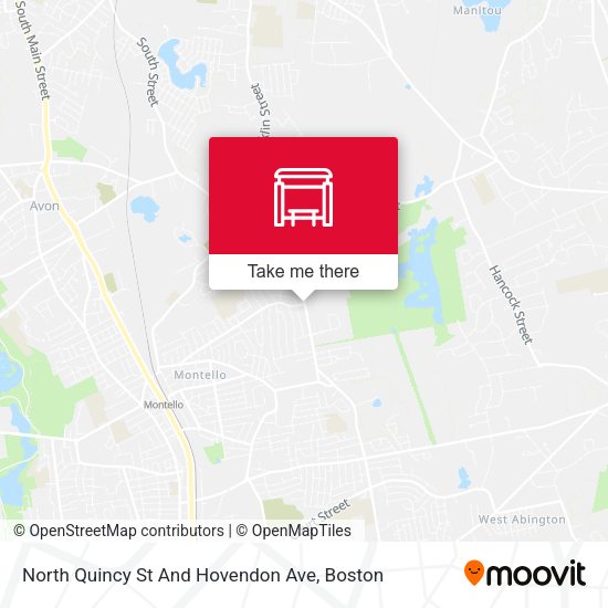 Mapa de North Quincy St And Hovendon Ave