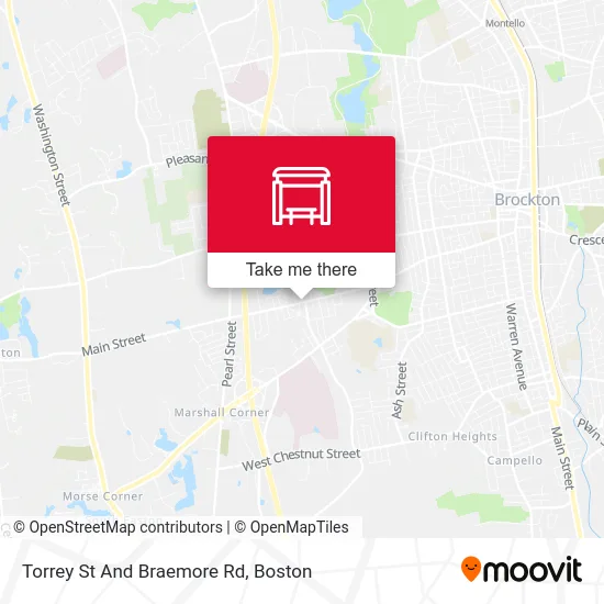 Torrey St And Braemore Rd map