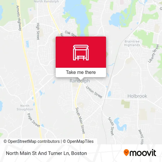 North Main St And Turner Ln map