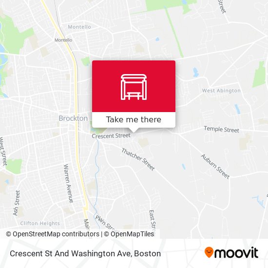 Crescent St And Washington Ave map