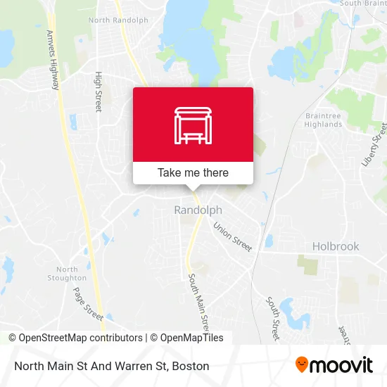 North Main St And Warren St map