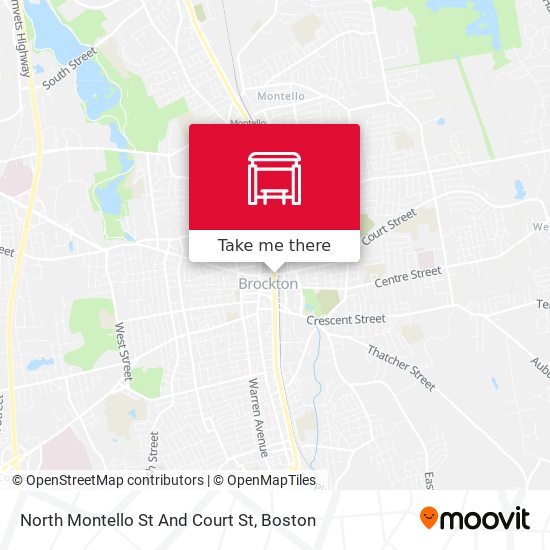 North Montello St And Court St map