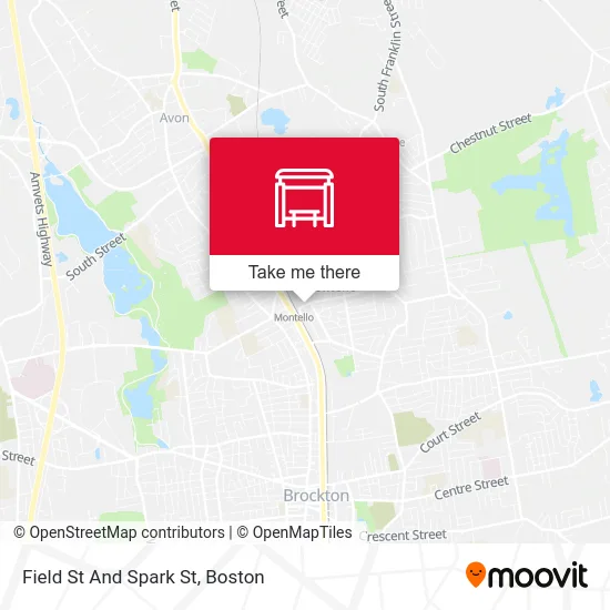 Field St And Spark St map