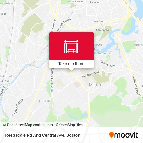 Reedsdale Rd And Central Ave map