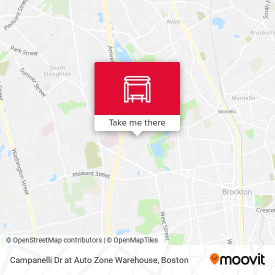 Campanelli Dr at Auto Zone Warehouse map