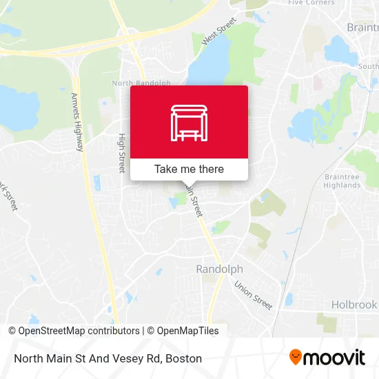 North Main St And Vesey Rd map