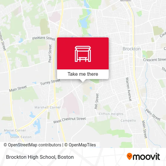Brockton High School map
