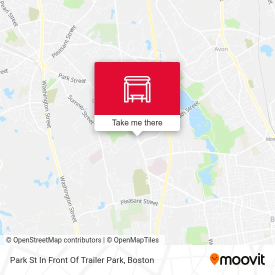 Park St In Front Of Trailer Park map