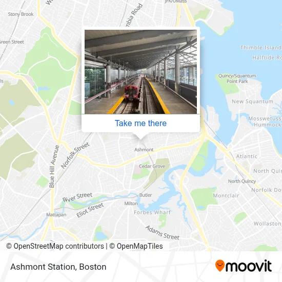 Ashmont Station map