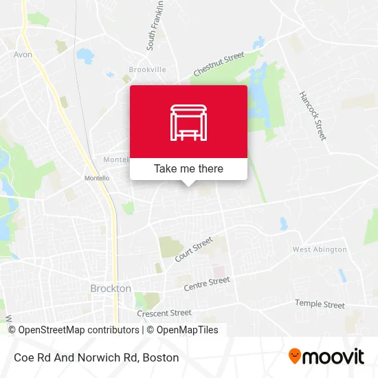 Coe Rd And Norwich Rd map