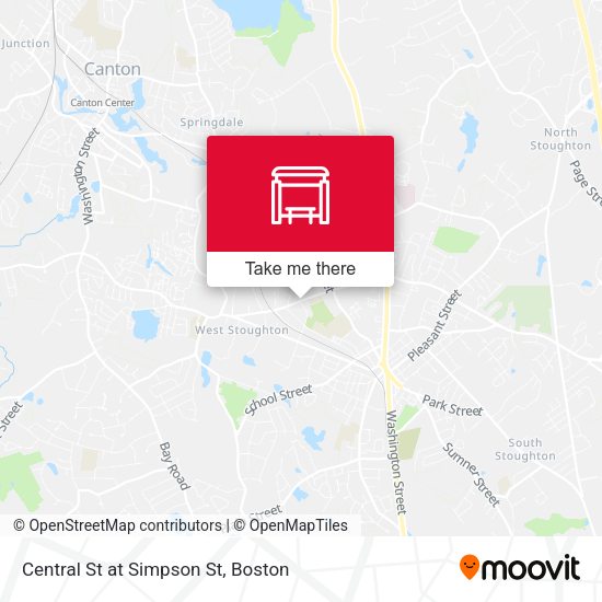 Mapa de Central St at Simpson St
