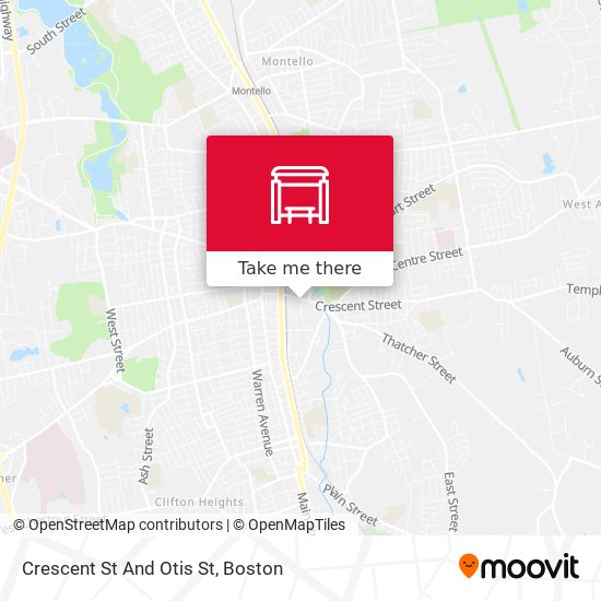 Crescent St And Otis St map