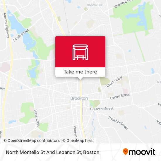 Mapa de North Montello St And Lebanon St