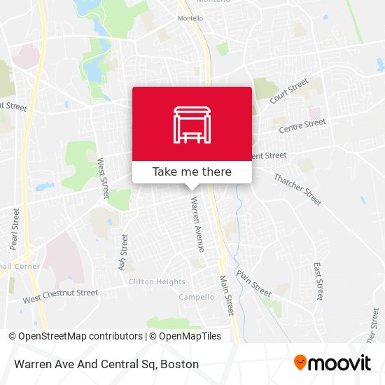 Warren Ave And Central Sq map