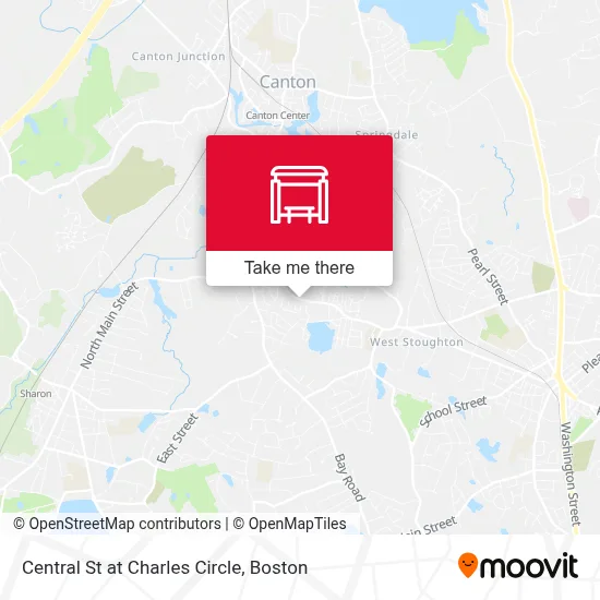 Central St at Charles Circle map