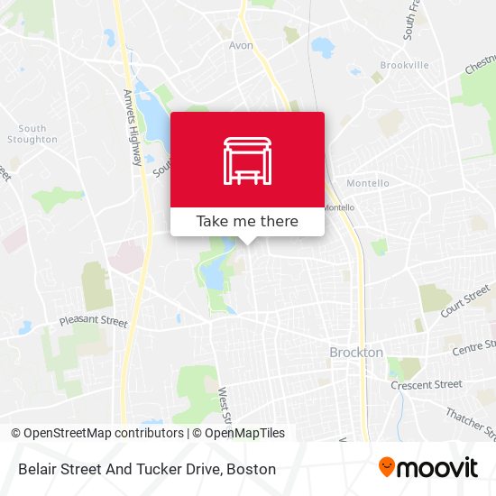 Belair Street And Tucker Drive map