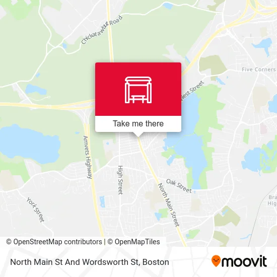 North Main St And Wordsworth St map