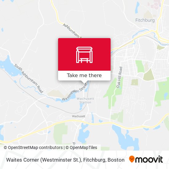 Waites Corner (Westminster St.), Fitchburg map