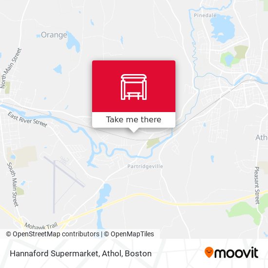 Mapa de Hannaford Supermarket, Athol