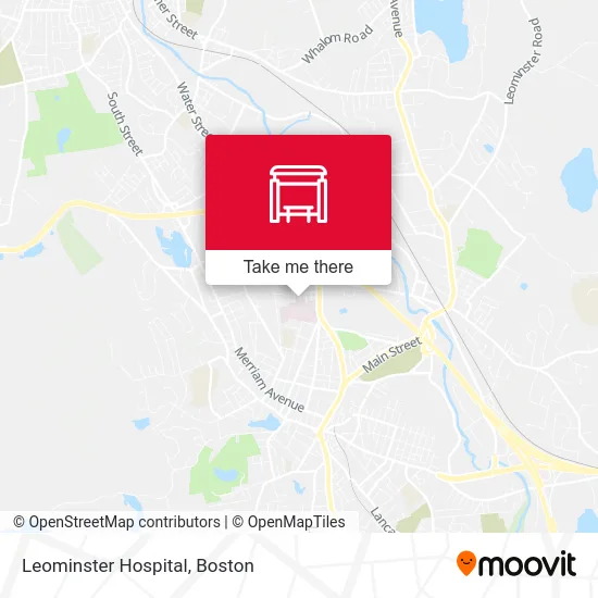 Leominster Hospital map