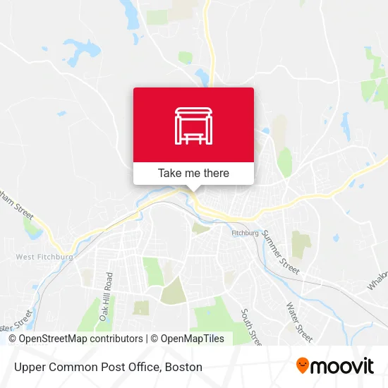 Upper Common Post Office map