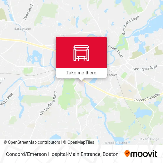 Concord / Emerson Hospital-Main Entrance map