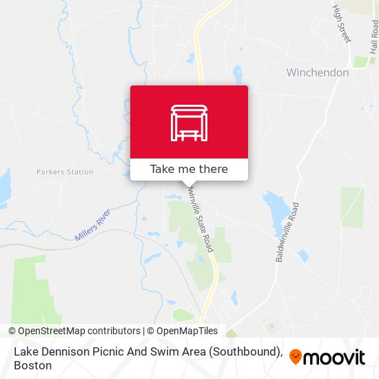 Lake Dennison Picnic And Swim Area (Southbound) map