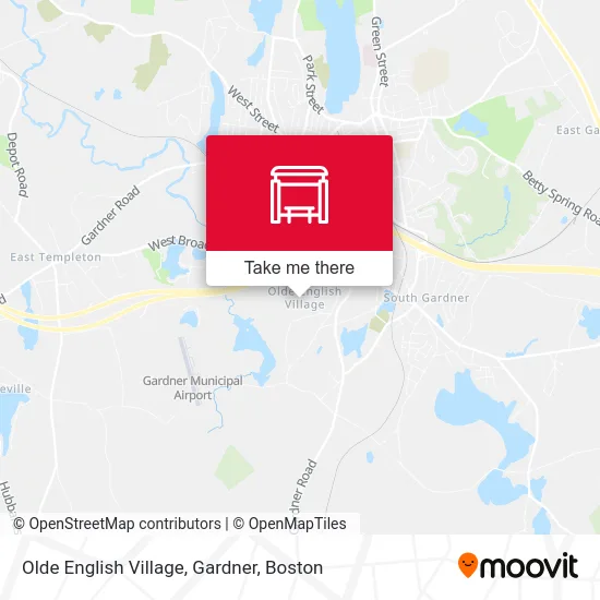 Olde English Village, Gardner map