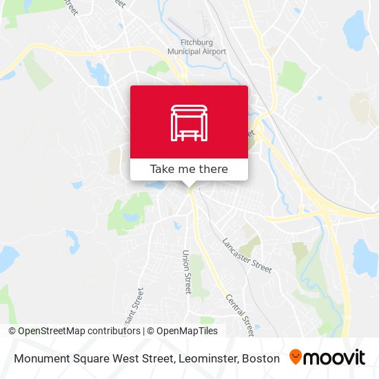 Mapa de Monument Square West Street, Leominster