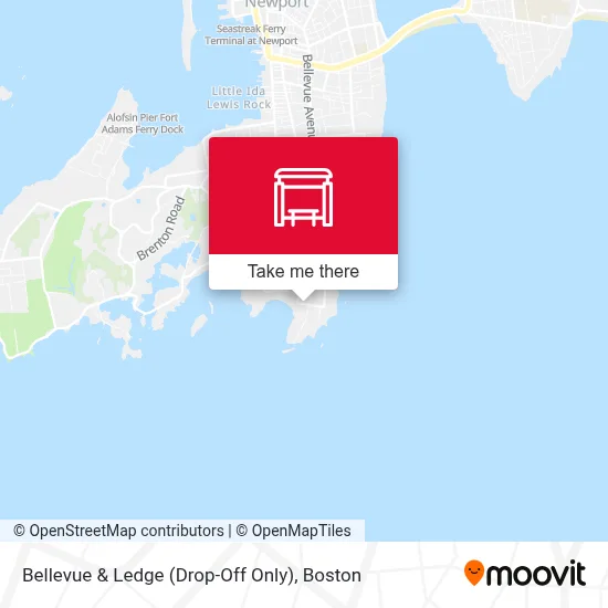 Bellevue & Ledge (Drop-Off Only) map
