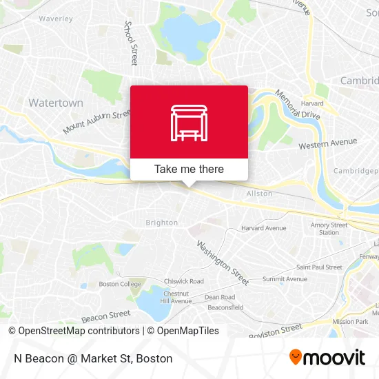 N Beacon @ Market St map