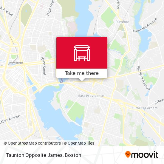 Mapa de Taunton Opposite James
