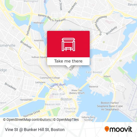 Mapa de Vine St @ Bunker Hill St