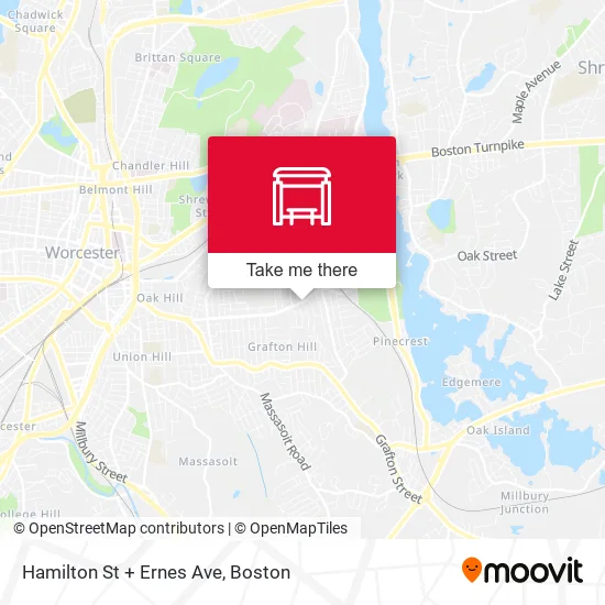 Mapa de Hamilton St + Ernes Ave