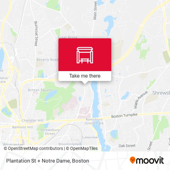 Mapa de Plantation St + Notre Dame