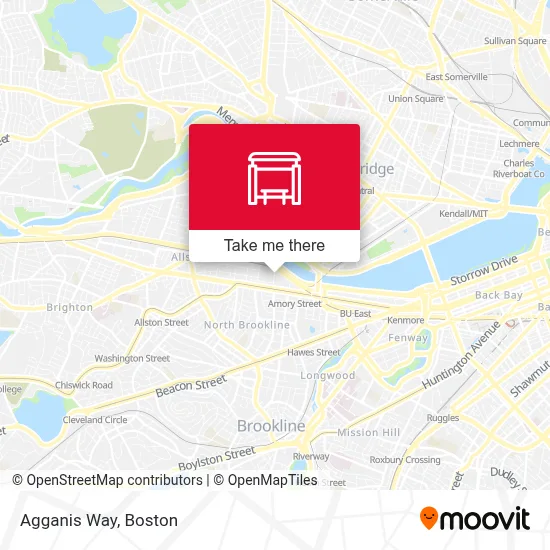 Agganis Way map
