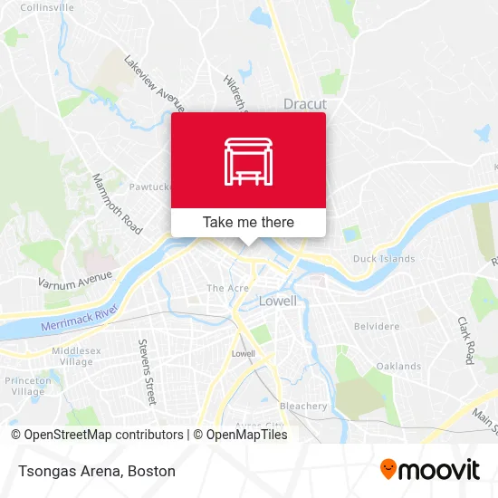 Tsongas Arena map
