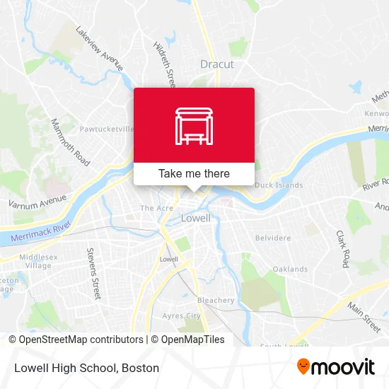 Lowell High School map
