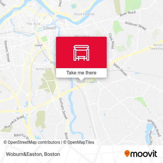 Woburn&Easton map