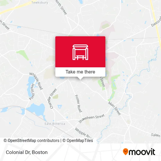 Colonial Dr map