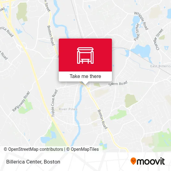 Billerica Center map