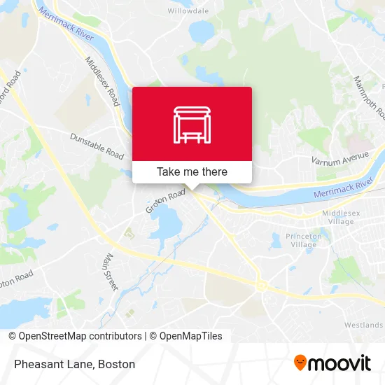 Pheasant Lane map